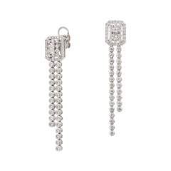 2 Tier Drop Diamond Statement Earrings- 30% OFF!