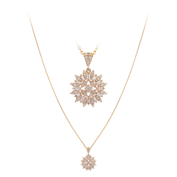 The Vintage Diamond Cluster Necklace